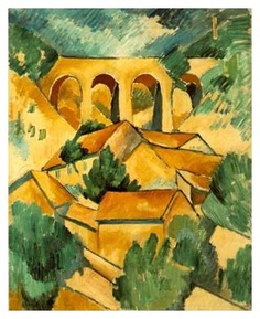 Viaduct at L'Estaque by Georges Braque